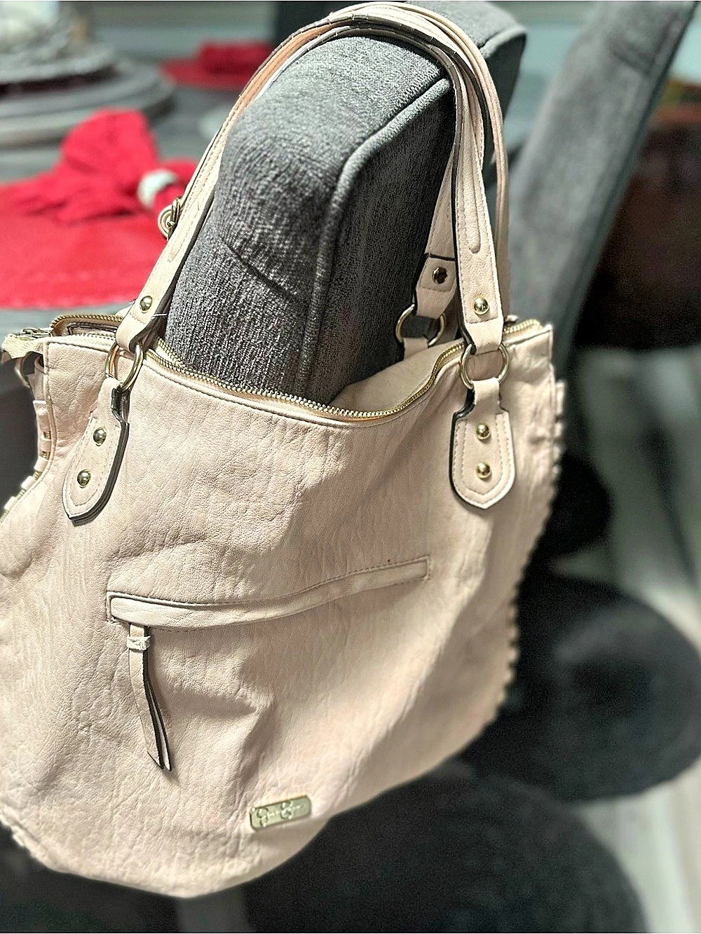 Jessica Simpson Camille Satchel Hobo Bag in Pink